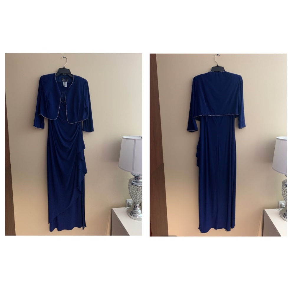 Long Royal Blue Dress: Alex Evenings